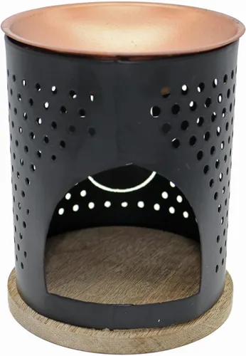 Vista 4 de SOUL STICKS Quemador de aceite de metal, lámpara de fragancia y aroma, quemador de aceite esencial, lámpara de aromaterapia, difusor de aceite 7
