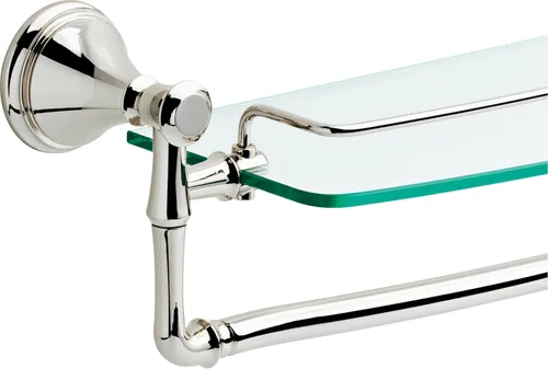 Vista 4 de Delta Faucet Cassidy. Estante de vidrio con barra, de 24 pulgadas., 79710-PN