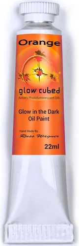 Vista 56 de Pintura al óleo profesional que brilla en la oscuridad Artista Pintura al óleo luminiscente fosforescente autoluminosa Glow Cubed