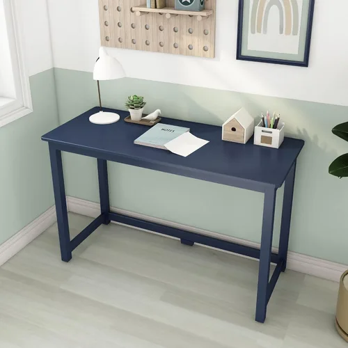 Vista 21 de Max & Lily Escritorio de madera maciza, 40 pulgadas, azul