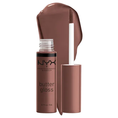 Vista 28 de NYX MAQUILLAJE PROFESIONAL Brillo de mantequilla, brillo de labios no pegajoso, - Eclair (rosa)