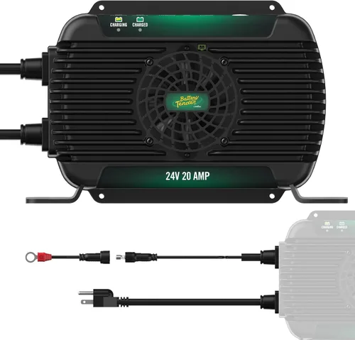 Vista 10 de Battery Tender PowerPlus 12V, cargador y mantenedor de batería de 26 AMP - Resistente al clima IP68
