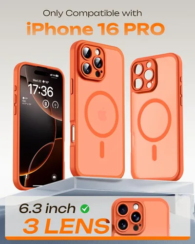 Vista 578 de TOCOL Funda para iPhone 11, compatible con Magsafe, protección completa de cámara, imanes integrados, protección contra caídas, funda translúcida
