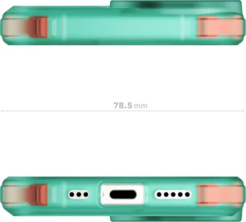 Vista 110 de Ghostek Covert Clear - Funda transparente para iPhone 15 Plus, silicona a prueba de golpes, compatible con accesorios Apple MagSafe, funda Negro