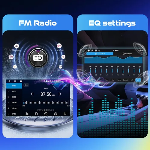 Vista 5 de [4G+64G/5Ghz-WiFi] Radio de coche estéreo para Ford F150 2009-2014, pantalla táctil HD de 9 pulgadas/Android 15/Wireless CarPlay/Android