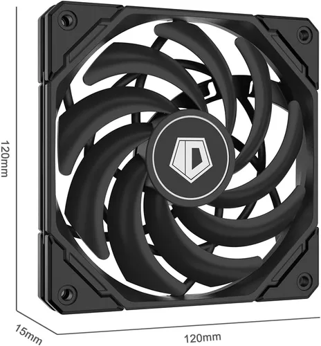 Vista 8 de ID-COOLING IS-55 Negro Enfriador de CPU de Bajo Perfil Enfriador de Aire de CPU de 57mm de Altura 5 Heatpipes Ventilador Delgado de 120x120x15mm