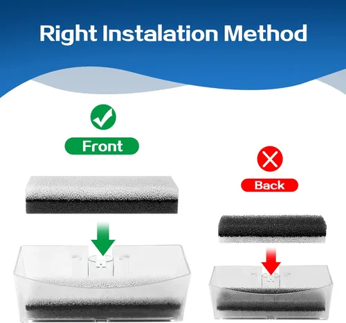 Vista 4 de 10 filtros de fuente de repuesto para fuente de agua para gatos WF020, dispensador de agua para perros, filtros de fuente de gato