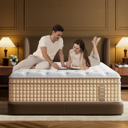 Vista 9 de BedStory Colchón de tamaño King, colchones híbridos firmes de 12 pulgadas en una caja con gel refrescante y resortes ensacables para aliviar