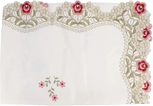 Vista 5 de Mantel a prueba de polvo, mantel rectangular, mantel de estilo europeo para decoración de mesa de comedor y cocina (S), mantel rectangular, mantel a