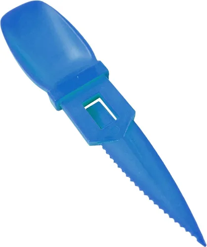 Vista 9 de ASR Outdoor Utensilios de plástico portátiles 3 en 1, accesorios de camping, color azul