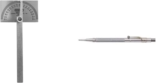 Vista 2 de General Tools, Mfg 17, transportador con ángulos de acero, ajustable, de 6 pulgadas.