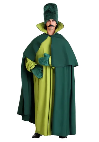 Vista 3 de Disfraz de guardia verde para adulto Multicolor
