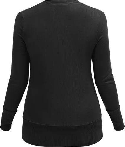 Vista 4 de VERABENDI Cárdigan de punto de manga larga con botones y cuello en V para mujer