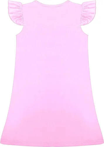 Vista 3 de MACCHO Girls Princess Fantasy Dress Toddler Flutter Sleeve Casual Clothes Daily Home Wear