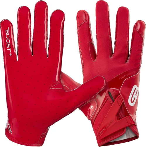 Vista 12 de Guantes de fútbol Grip Boost - Tecnología Stealth 6.0 Boost Plus adhesiva sólida - Guantes de fútbol para receptores amplios, tallas para hombres