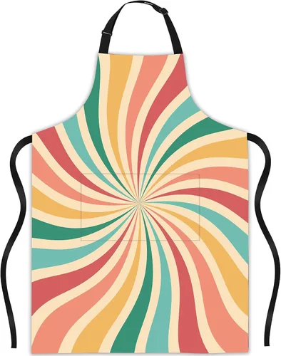 Vista 9 de Delantal de ramo de lavanda, regalos para mujeres, delantal con cuello ajustable, impermeable, para mujeres y hombres, regalos para el hogar