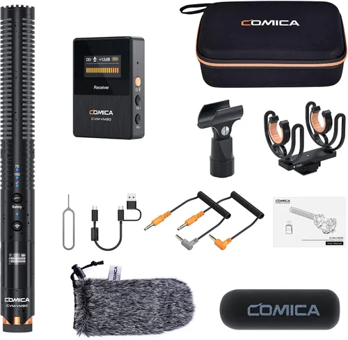 Vista 9 de COMICA VM30 Micrófono inalámbrico de escopeta con salida USB-C y 0.1 in
