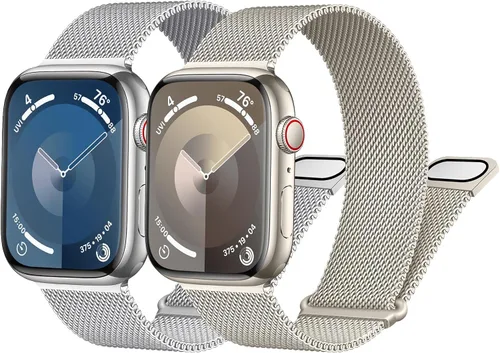 Vista 10 de Correa milanesa para Apple Watch Band de 1.575 pulgadas, 1.732 pulgadas, 1.614 pulgadas, 1.772 pulgadas, 1.654 pulgadas, 1.614 pulgadas, 1.614