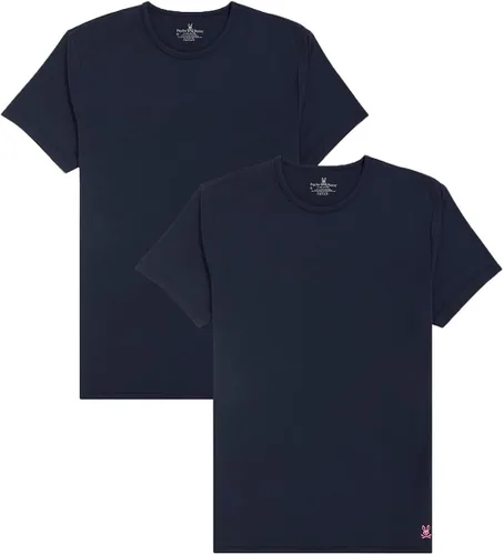Vista 2 de Psycho Bunny Paquete de 2 camisetas de cuello redondo para hombre