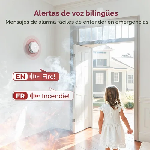 Vista 3 de Siterlink - Detector de humo y monóxido de carbono (1 unidad)