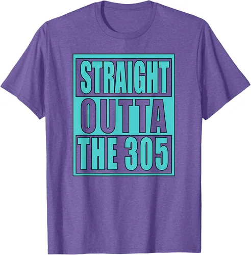 Vista 5 de Miami Straight Outta The 305 Funny South Florida Fan - Camiseta