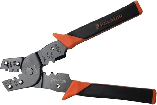 Vista 3 de Paladin Tools - Engarzadora eléctrica de terminales y terminales, conectores aislados, terminales de barril abierto, terminales no aislados