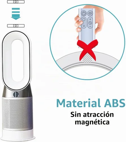 Vista 2 de PZL Mando a Distancia de Repuesto para Ventilador Dyson AM11 TP01 TP00 - Plata, Sin Batería, Sin Función Magnética