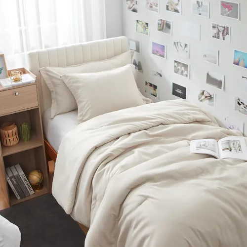 Vista 7 de Dorm Haul® Cozy College - Juego de edredón para cama individual XL, color gris Antártida