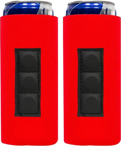 Vista 40 de QualityPerfection Funda magnética delgada para enfriar latas, cerveza/energía, 3 imanes vs 2 imanes, industria estándar, 12 onzas, tamaño delgado