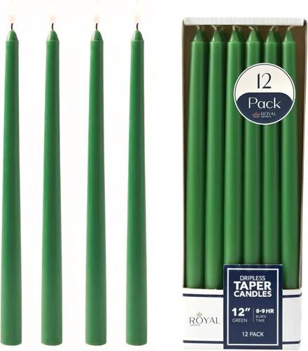 Vista 12 de Royal Imports Velas cónicas sin perfume, elegantes de calidad premium, sin goteo y sin humo, velas de cena sumergidas a mano para bodas, vacaciones