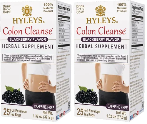 Vista 10 de Hyleys Colon Cleanse Tea Sabor Acai Berry - 25 bolsas de té (paquete de 1)
