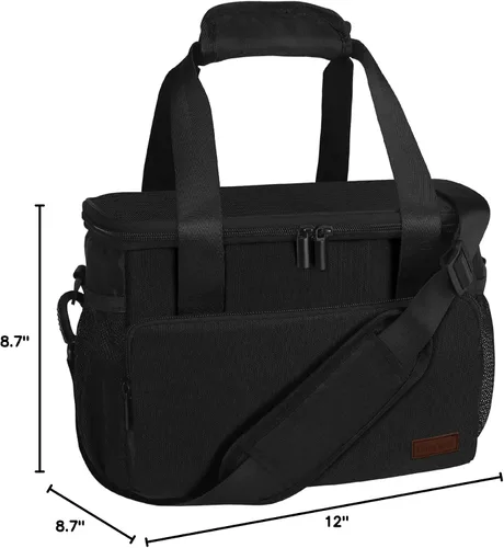 Vista 7 de Gloppie Bolsas de almuerzo para adultos, bolsa de almuerzo para hombres, lonchera para mujeres, lonchera para el trabajo, almuerzo, bolsa