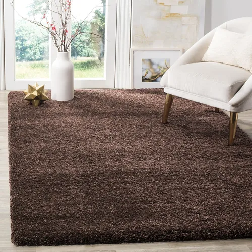 Vista 31 de SAFAVIEH - Colección August Shag, tapete decorativo, 2 x 5 pies, diseño sólido, beige, no desprende pelusa y fácil de cuidar, 1.5 pulgadas