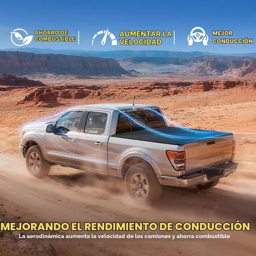 Vista 5 de Auto Dynasty - Cubierta suave de tres pliegues para Nissan Frontier 2005-2025 de 5 pies
