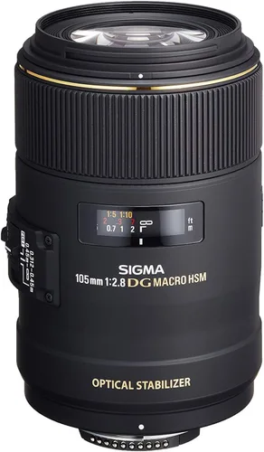 Vista 3 de Lente Sigma 105mm F2.8 EX DG OS HSM Macro para Cámara SLR Canon