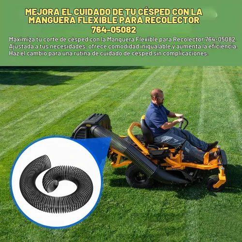 Vista 7 de 764-05082 Bagger Flex Hose para MTD CUB CADET cortacésped de montar 36" 42" 46" 50" 54" Kit de ensacadora doble rápida trasera 76405082