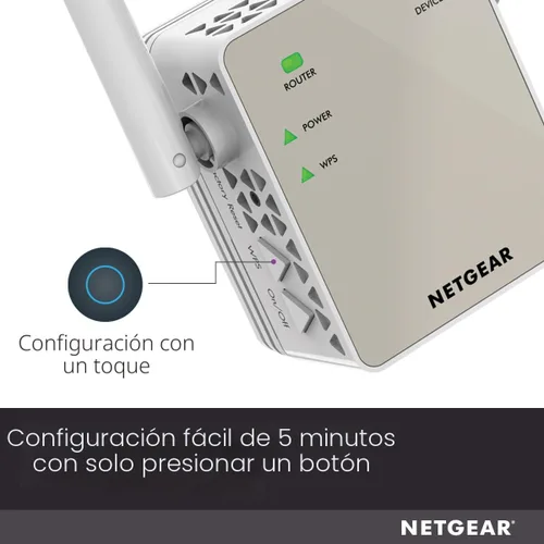 Vista 7 de Extensor de rango NETGEAR N300 de WiFi, Essentials Edition (EX2700)