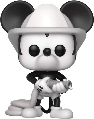Vista 5 de Disney: Mickey 90 aniversario - Firefighter Mickey Funko Pop! Figura de vinilo (incluye funda protectora compatible con Pop Box)