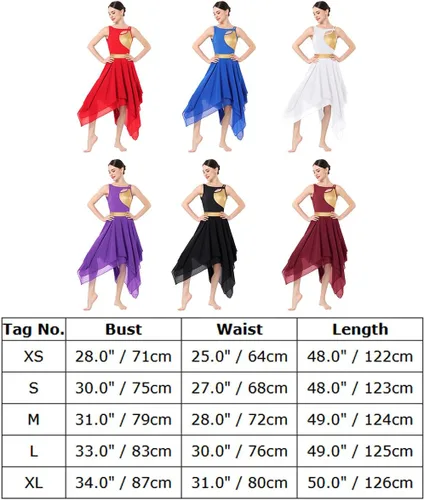 Vista 7 de AFAVOM Disfraz de baile lírico para mujer, vestido de lentejuelas con flores, falda asimétrica de tul fluida, disfraces de danza contemporánea