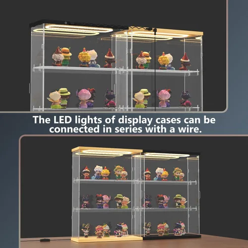 Vista 8 de DuvinDD - Vitrina acrílica para coleccionables, con luz LED