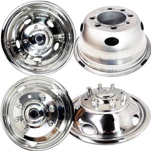 Vista 11 de 4pcs 16" pulido 304 simuladores de rueda de acero inoxidable para Sprinter Van