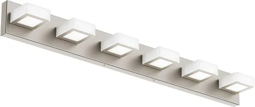 Vista 31 de Ralbay - Luz LED negra para tocador de baño, moderna, atenuable con 5 temperaturas de color, accesorios de iluminación de pared de acrílico negro