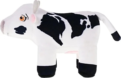 Vista 4 de LA GRANJA DE Zenon Vaca Lola 5 pulgadas Peluche suave y abrazable El Reino Infantil