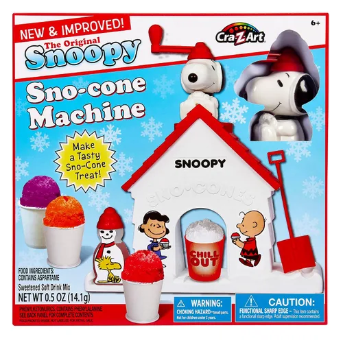 Vista 2 de Cra-Z-Art Snoopy Máquina de Conos de Nieve SNO-Cone, Máquina para Hacer Conos de Nieve de Hielo Raspado Raspadora de Hielo, Máquina de Hielo Raspado