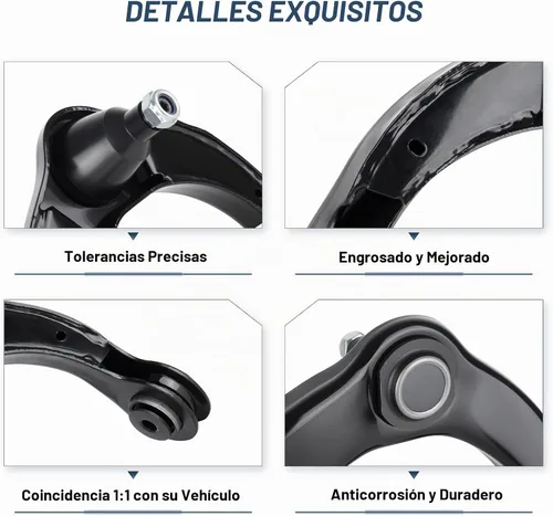 Vista 3 de Brazos de control superiores delanteros con juntas esféricas para Dodge Durango Jeep Grand Cherokee 2011-2015, enlaces de extremo de barra