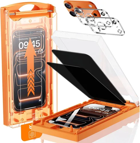 Vista 14 de Paquete de 2+2 protectores de pantalla de privacidad para iPhone 17