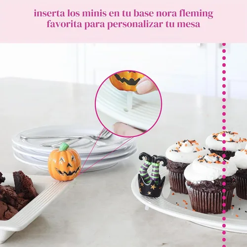 Vista 4 de Nora Fleming accesorio con diseño de calabaza A02 Calabaza doble
