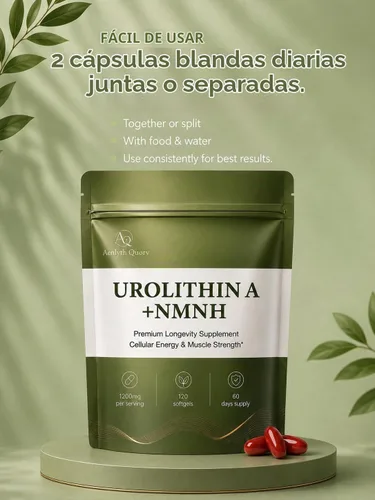 Vista 4 de Urolitina Un suplemento NMNH para el envejecimiento mitocondrial, saludable