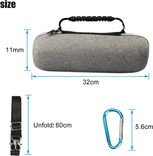 Vista 3 de Estuche de viaje duro, bolsa de almacenamiento impermeable y a prueba de golpes para JBL Charge 5
