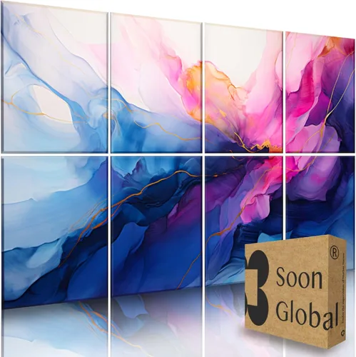 Vista 14 de Soon Global Paquete de 8 Paneles Acústicos, Paneles de Pared Insonorizados, Paneles Absorbentes de Sonido de 48 X 32 Pulgadas, Paneles Acústicos